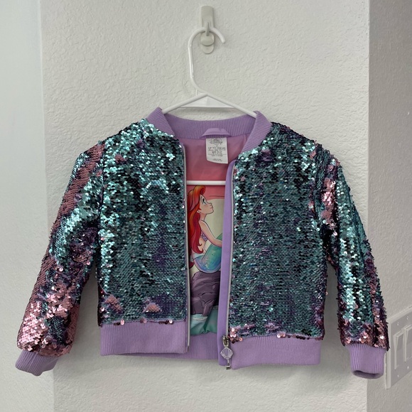 Ariel Interactive Sequin Bomber Jacket - Picture 2 of 4